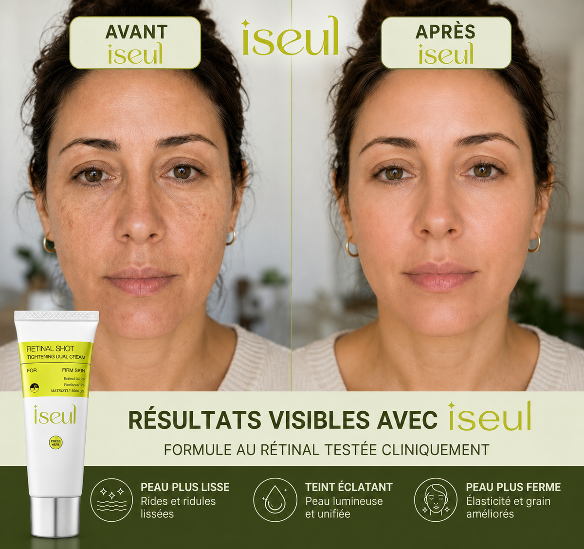 CRÈME RÉTINAL ISEUL DOUBLE ACTION FERMETÉ 50 ML