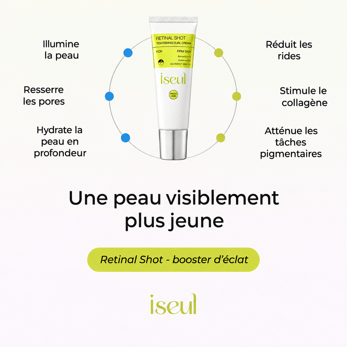 CRÈME RÉTINAL ISEUL DOUBLE ACTION FERMETÉ 50 ML